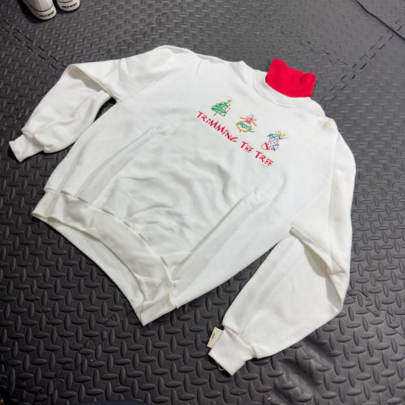 Gopher Sports Sweatshirt Women's XL White Fleece High Neck Long Sleeve Christmas - Picture 3 of 8